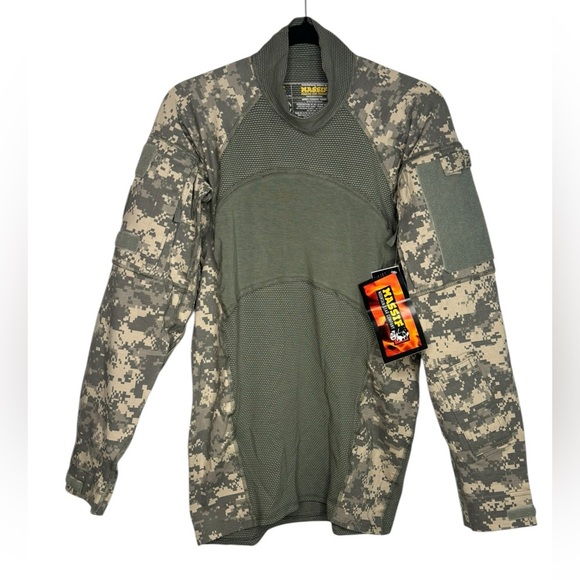 Massif Army Combat Shirt Small Flame Resistant Digital Camo Tactical Military - Picture 1 of 13